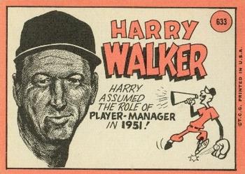 Harry Walker  baseball card collectible - Main Image 2