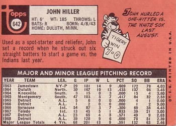 John Hiller  baseball card collectible - Main Image 2