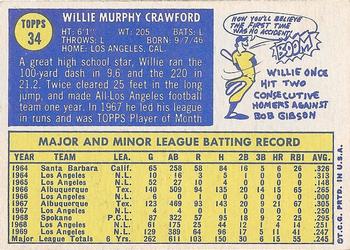 Willie Crawford  baseball card collectible - Main Image 2