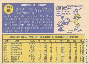 John Odom  baseball card collectible - Main Image 2
