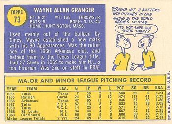 Wayne Granger  baseball card collectible - Main Image 2