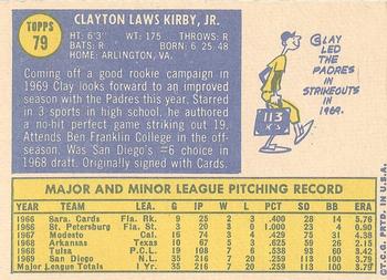Clay Kirby  baseball card collectible - Main Image 2