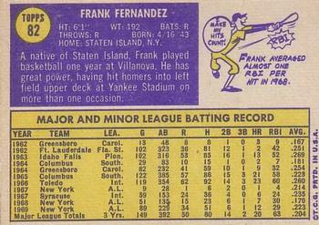Frank Fernandez  baseball card collectible - Main Image 2