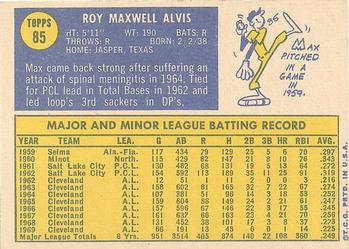 Max Alvis  baseball card collectible - Main Image 2