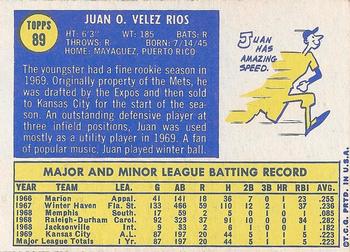 Juan Rios  baseball card collectible - Main Image 2