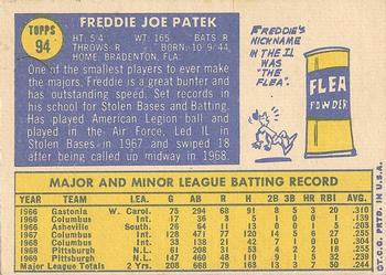 Fred Patek  baseball card collectible - Main Image 2