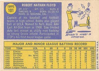 Bobby Floyd  baseball card collectible - Main Image 2