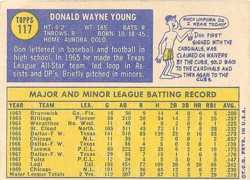 Don Young  baseball card collectible - Main Image 2