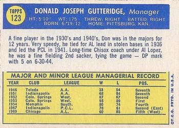 Don Gutteridge  baseball card collectible - Main Image 2