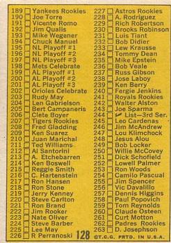 2nd Series Checklist 133-263  baseball card collectible - Main Image 2