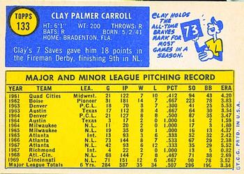 Clay Carroll  baseball card collectible - Main Image 2