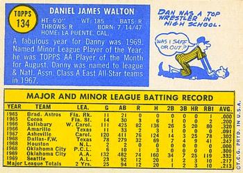 Danny Walton  baseball card collectible - Main Image 2