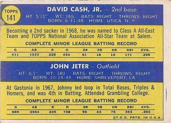 Pirates 1970 Rookie Stars (Dave Cash / Johnny Jeter)  baseball card collectible - Main Image 2