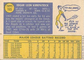 Ed Kirkpatrick  baseball card collectible - Main Image 2
