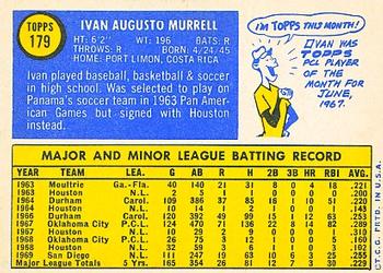 Ivan Murrell  baseball card collectible - Main Image 2