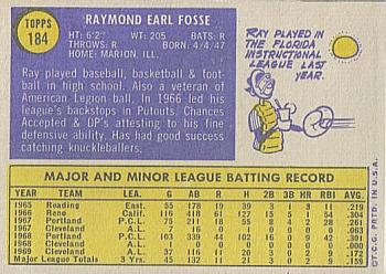 Ray Fosse  baseball card collectible - Main Image 2