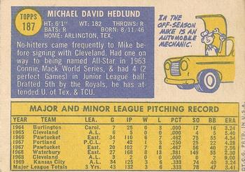 Mike Hedlund  baseball card collectible - Main Image 2