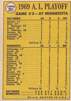 A.L Playoff Game 3 - Birds Wrap It Up!  baseball card collectible - Main Image 2