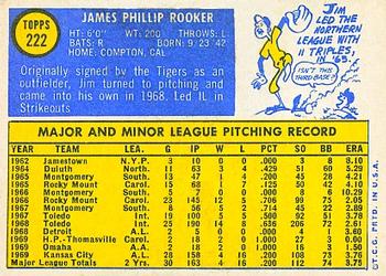 Jim Rooker  baseball card collectible - Main Image 2