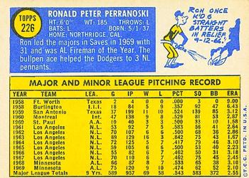 Ron Perranoski  baseball card collectible - Main Image 2