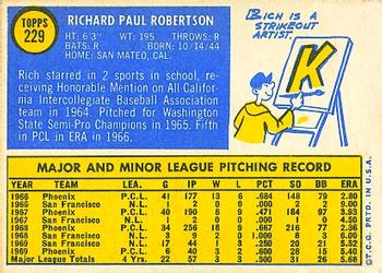 Rich Robertson  baseball card collectible - Main Image 2