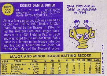 Bob Didier  baseball card collectible - Main Image 2