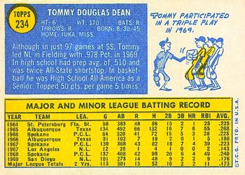 Tommy Dean  baseball card collectible - Main Image 2