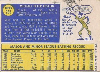 Mike Epstein  baseball card collectible - Main Image 2