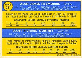 Royals 1970 Rookie Stars (Al Fitzmorris / Scott Northey)  baseball card collectible - Main Image 2