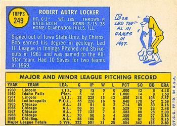 Bob Locker  baseball card collectible - Main Image 2