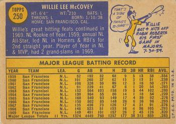 Willie McCovey  baseball card collectible - Main Image 2