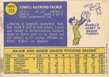 Lowell Palmer  baseball card collectible - Main Image 2