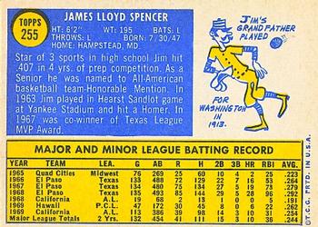 Jim Spencer  baseball card collectible - Main Image 2