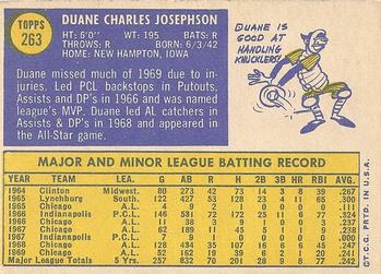 Duane Josephson  baseball card collectible - Main Image 2