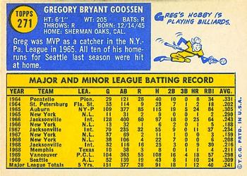 Greg Goossen  baseball card collectible - Main Image 2