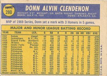 Donn Clendenon  baseball card collectible - Main Image 2