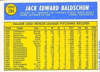 Jack Baldschun  baseball card collectible - Main Image 2