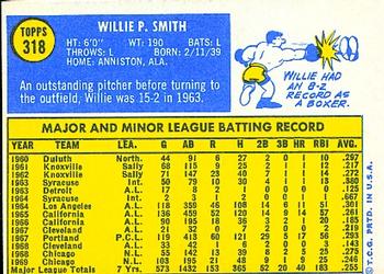 Willie Smith  baseball card collectible - Main Image 2