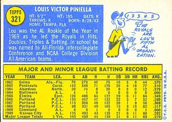 Lou Piniella  baseball card collectible - Main Image 2