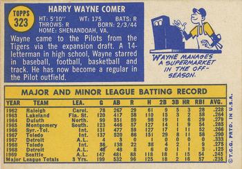 Wayne Comer  baseball card collectible - Main Image 2