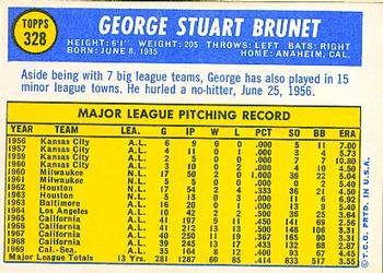 George Brunet  baseball card collectible - Main Image 2
