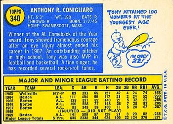 Tony Conigliaro  baseball card collectible - Main Image 2