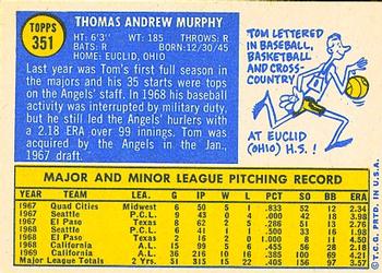 Tom Murphy  baseball card collectible - Main Image 2