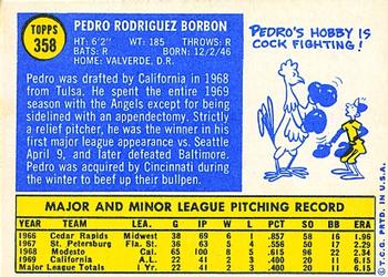 Pedro Borbon  baseball card collectible - Main Image 2