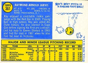 Ray Jarvis  baseball card collectible - Main Image 2