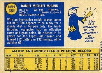 Dan McGinn  baseball card collectible - Main Image 2