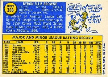 Byron Browne  baseball card collectible - Main Image 2