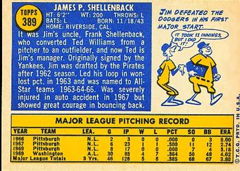 Jim Shellenback  baseball card collectible - Main Image 2