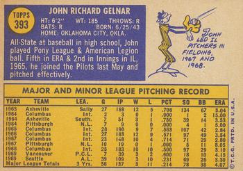 John Gelnar  baseball card collectible - Main Image 2