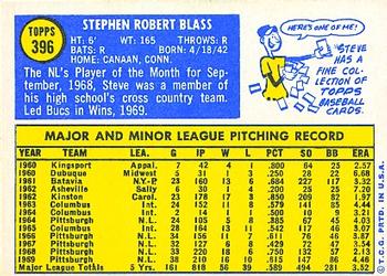 Steve Blass  baseball card collectible - Main Image 2